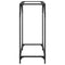vidaXL Console Table with Transparent Glass Top 60x35x81 cm Steel