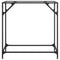 vidaXL Console Table with Transparent Glass Top 80x35x81 cm Steel