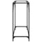 vidaXL Console Table with Transparent Glass Top 80x35x81 cm Steel