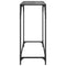 vidaXL Console Table with Black Glass Top 80x35x81 cm Steel