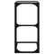 vidaXL Side Table with Transparent Glass 40x30x61.5 cm Steel