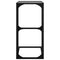 vidaXL Side Table with Black Glass 40x30x61.5 cm Steel