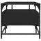 vidaXL Coffee Table with Glass Top Black 98.5x50x45 cm Steel
