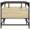 vidaXL Coffee Table with Glass Top Sonoma Oak 98.5x50x45 cm Steel