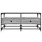 vidaXL Coffee Table with Glass Top Grey Sonoma 98.5x50x45 cm Steel