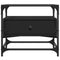vidaXL Coffee Table with Glass Top Black 50x50x45 cm Steel