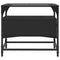 vidaXL Coffee Table with Glass Top Black 50x50x45 cm Steel