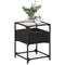 vidaXL Bedside Cabinet Black 40x40x55 cm Engineered Wood
