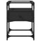 vidaXL Bedside Cabinet Black 40x40x55 cm Engineered Wood