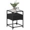vidaXL Bedside Cabinets 2 pcs Black 40x40x55 cm Engineered Wood