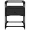 vidaXL Bedside Cabinets 2 pcs Black 40x40x55 cm Engineered Wood