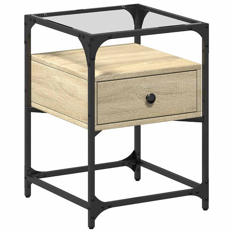 vidaXL Bedside Cabinet Sonoma Oak 40x40x55 cm Engineered Wood