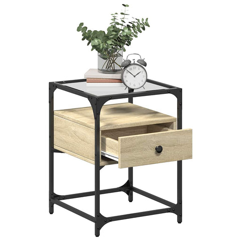 vidaXL Bedside Cabinet Sonoma Oak 40x40x55 cm Engineered Wood