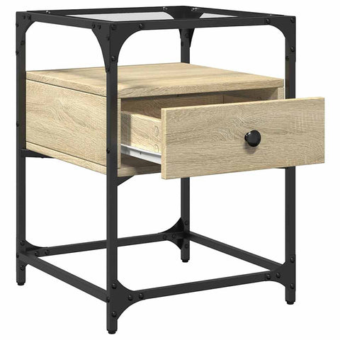 vidaXL Bedside Cabinet Sonoma Oak 40x40x55 cm Engineered Wood