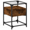 vidaXL Bedside Cabinet Smoked Oak 40x40x55 cm Engineered Wood