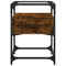 vidaXL Bedside Cabinet Smoked Oak 40x40x55 cm Engineered Wood