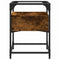 vidaXL Bedside Cabinet Smoked Oak 40x40x55 cm Engineered Wood