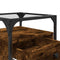 vidaXL Bedside Cabinet Smoked Oak 40x40x55 cm Engineered Wood