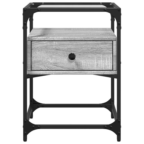 vidaXL Bedside Cabinet Gery Sonoma 40x40x55 cm Engineered Wood