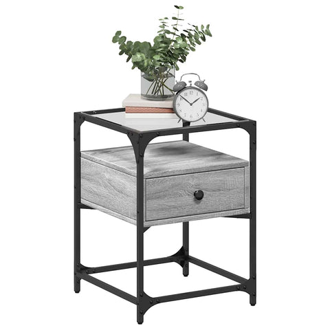 vidaXL Bedside Cabinets 2 pcs Gery Sonoma 40x40x55 cm Engineered Wood