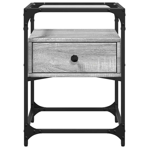vidaXL Bedside Cabinets 2 pcs Gery Sonoma 40x40x55 cm Engineered Wood