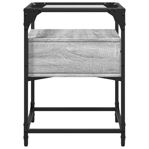vidaXL Bedside Cabinets 2 pcs Gery Sonoma 40x40x55 cm Engineered Wood