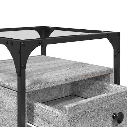 vidaXL Bedside Cabinets 2 pcs Gery Sonoma 40x40x55 cm Engineered Wood