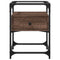vidaXL Bedside Cabinet Brown Oak 40x40x55 cm Engineered Wood