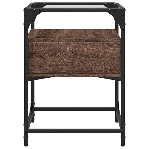 vidaXL Bedside Cabinets 2 pcs Brown Oak 40x40x55 cm Engineered Wood