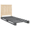 vidaXL Bed Frame without Mattress  Grey 90x200 cm Solid Wood Pine
