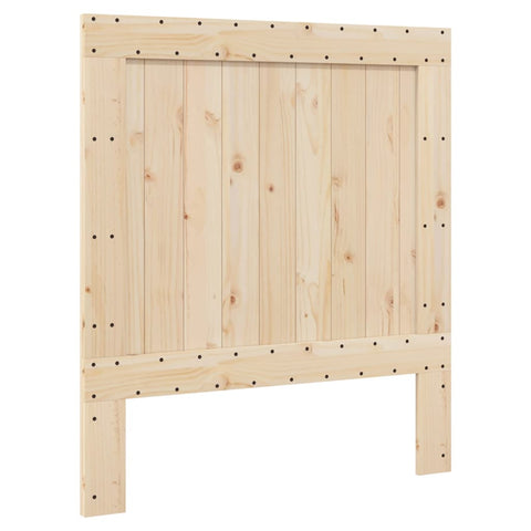 vidaXL Bed Frame without Mattress  Grey 90x200 cm Solid Wood Pine