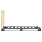 vidaXL Bed Frame without Mattress  Grey 90x200 cm Solid Wood Pine