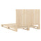vidaXL Bed Frame without Mattress with Headboard 160x200 cm Solid Wood