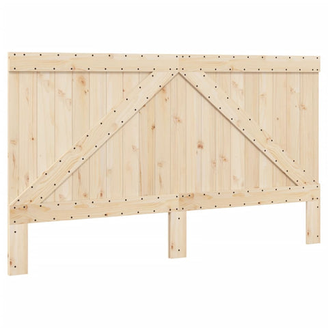 vidaXL Bed Frame without Mattress with Headboard 200x200 cm Solid Wood