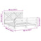 vidaXL Bed Frame without Mattress with Headboard 180x200 cm Super King Solid Wood