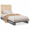 vidaXL Bed Frame without Mattress  Grey 90x200 cm Solid Wood Pine