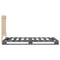 vidaXL Bed Frame without Mattress  Grey 90x200 cm Solid Wood Pine