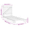 vidaXL Bed Frame without Mattress  Grey 90x200 cm Solid Wood Pine