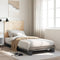vidaXL Bed Frame without Mattress  Grey 90x200 cm Solid Wood Pine