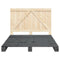 vidaXL Bed Frame without Mattress  Grey 140x200 cm Solid Wood Pine