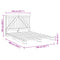 vidaXL Bed Frame without Mattress  Grey 140x200 cm Solid Wood Pine