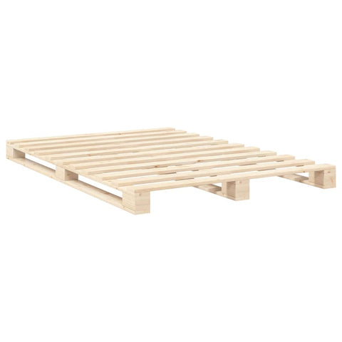 vidaXL Bed Frame without Mattress with Headboard 140x200 cm Solid Wood