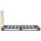 vidaXL Bed Frame without Mattress  Grey 90x200 cm Solid Wood Pine