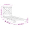 vidaXL Bed Frame without Mattress  Grey 90x200 cm Solid Wood Pine