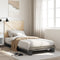 vidaXL Bed Frame without Mattress  Grey 90x200 cm Solid Wood Pine