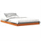 vidaXL Bed Frame without Mattress Wax Brown 120x190 cm Small Double Solid Wood Pine