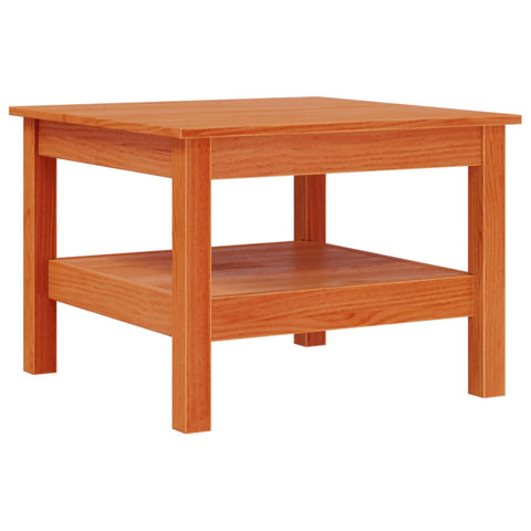 vidaXL Coffee Table Wax Brown 55x55x40 cm Solid Wood Pine
