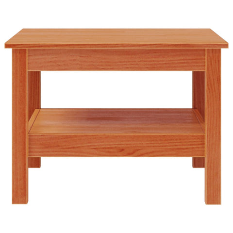 vidaXL Coffee Table Wax Brown 55x55x40 cm Solid Wood Pine