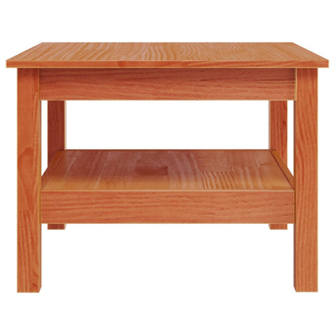 vidaXL Coffee Table Wax Brown 55x55x40 cm Solid Wood Pine