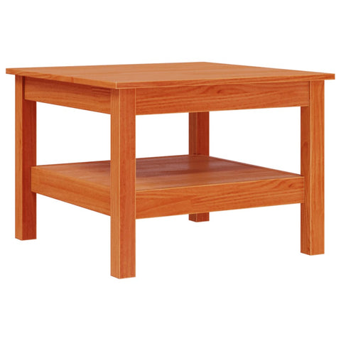 vidaXL Coffee Table Wax Brown 55x55x40 cm Solid Wood Pine